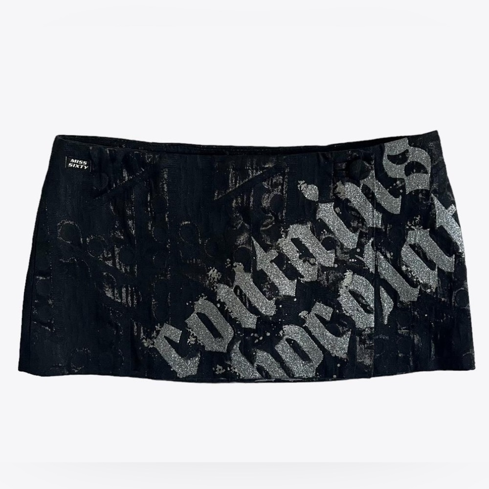 Cutest Rare Miss Sixty Vintage Mico Mini Wrap Skirt
